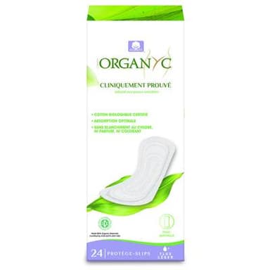 Organyc Protège-slips Flux léger +, 24 pièces