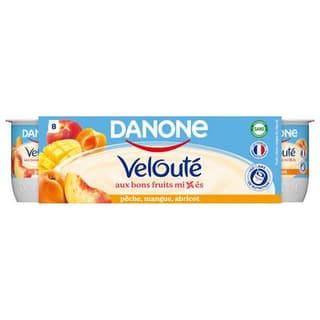 Velouté Fruix Yaourts Brassés aux Fruits Jaunes, 8x125g