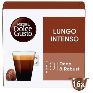 Nescafe Dolce Gusto Café Lungo Intenso Intensité 9, 16 capsules