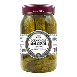 Raoul Gey Cornichons Malossol Aigre-Doux, 490g