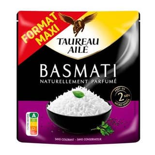Taureau Ailé Riz basmati sachet micro-ondes express XL, 320g