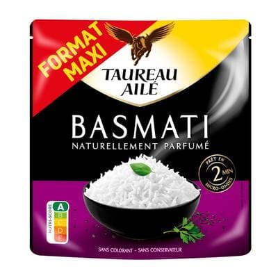 Taureau Ailé Riz basmati sachet micro-ondes express XL, 320g