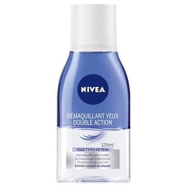 Nivea Démaquillant yeux double action pour maquillage waterproof, 125ml