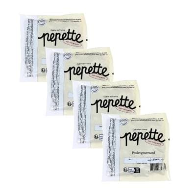 Pepette Chat Repas Frais, Poulet Gourmand, Lot de 4x100g