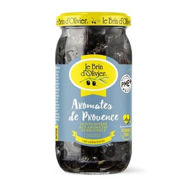 Le Brin d'Olivier Olives noires aux aromates de Provence, 250g