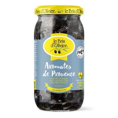 Le Brin d'Olivier Olives noires aux aromates de Provence, 250g