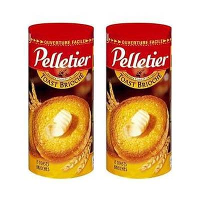 Pelletier Toasts Briochés, Lot de 2x150g