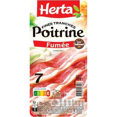 Herta Poitrine Fumée, 100g