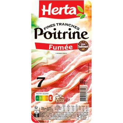 Herta Poitrine Fumée, 100g