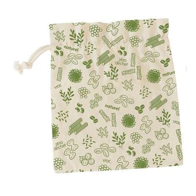 Pebbly Sac à vrac en coton bio, Taille L