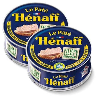 Henaff Pâté de Porc, Lot de 2x154g