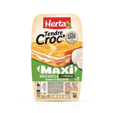 Herta Croque-Monsieur Maxi à la Mozzarella, 2x155g