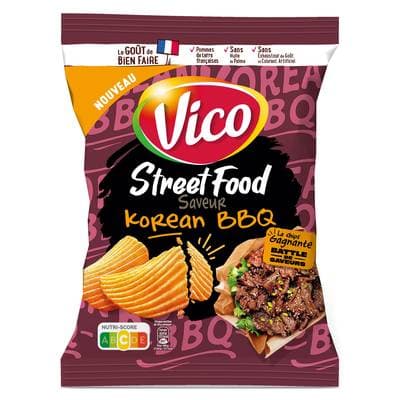 Vico Chips Ondulees Saveur korean BBQ, 120g