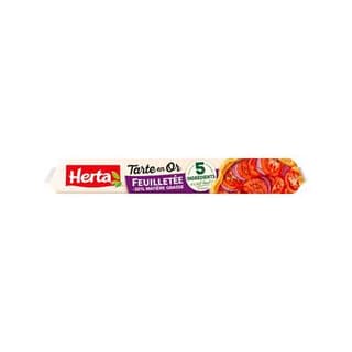 Herta Pâte Feuilletée -30% de matière grasse, Tarte en Or, 230g