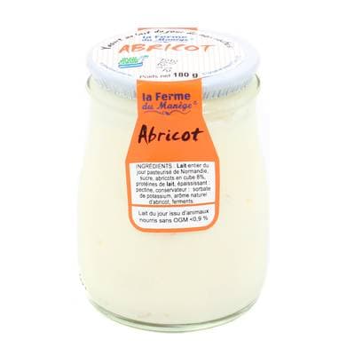 La Ferme du manège Yaourt brassé au lait entier abricot, 1x180g