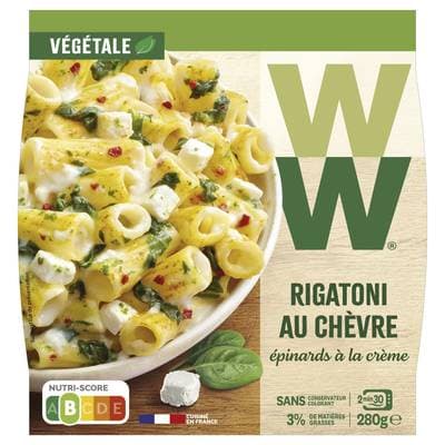 WW Rigatoni Chèvre Epinards, 280g