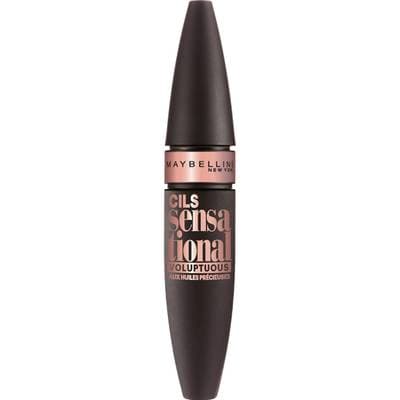 Gemey Maybelline Mascara Cils Sensational Voluptuous aux huiles précieuses, Noir - 9.5ml