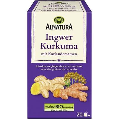 Alnatura Infusion Gingembre Curcuma Bio, 20 sachets