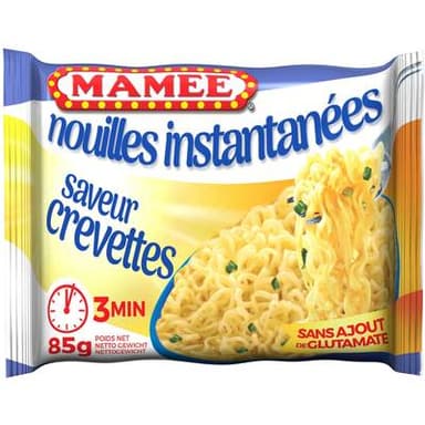 Mamee Nouilles instantanées saveur crevettes en sachet, 85g