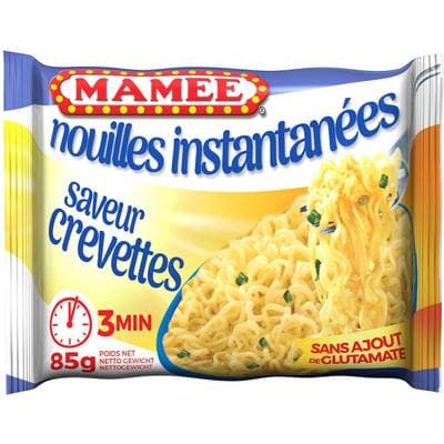 Mamee Nouilles instantanées saveur crevettes en sachet, 85g