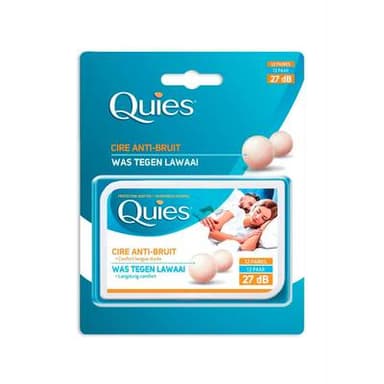 Quies Protections auditives en cire naturelle, 12 paires