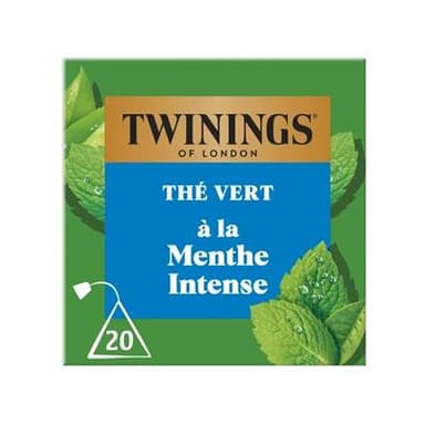 Twinings Thé vert menthe intense, 20 sachets
