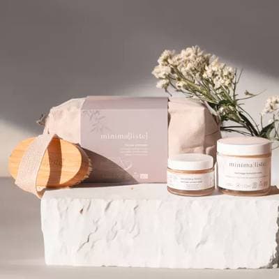 Minimaliste Trousse Cadeau de Noël gommage, 1 trousse