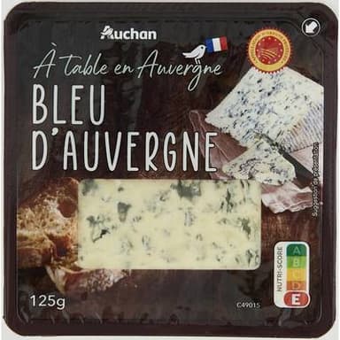 Auchan Terroir Bleu d'Auvergne AOP, 125g