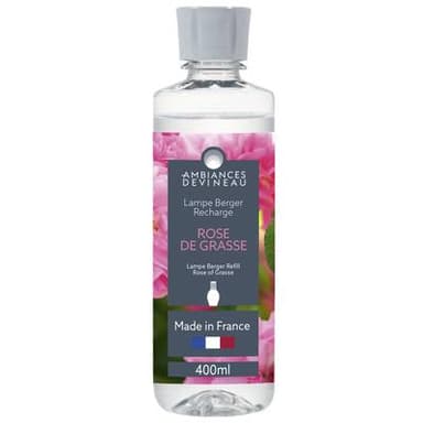 Ambiances Devineau Recharge pour lampe Berger Rose de Grasse, 400ml
