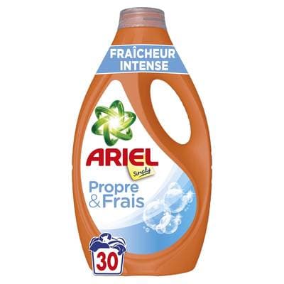 Ariel Simply Lessive Liquide Fraîcheur, 1.3L