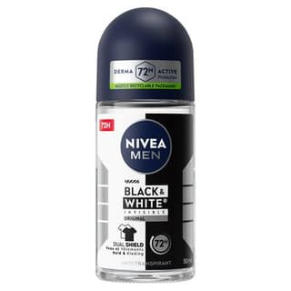 Nivea Déodorant bille homme black and white 72h, 50ml