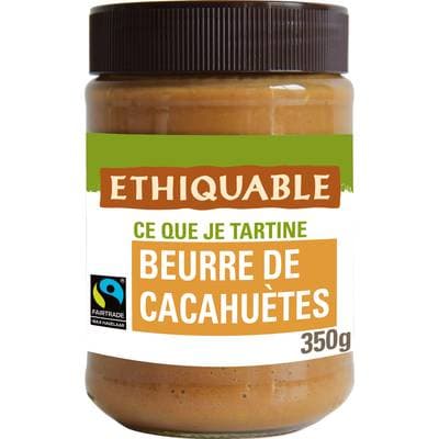 Ethiquable - Commerce Equitable Beurre de cacahuète du Nicaragua, 350g