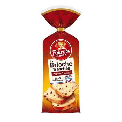 La Fournée Dorée Brioche tranchée aux pépites de chocolat, 500g