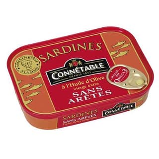 Connetable Sardines à l'huile d'olive sans arrête, 115g