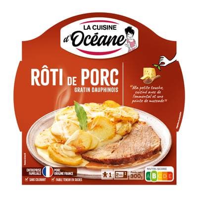 La Cuisine d'Océane Rôti de Porc et Gratin Dauphinois, 300g