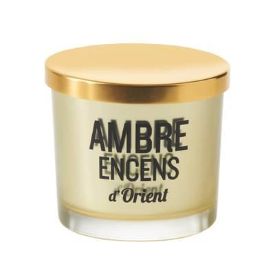 3065872763047 - Devineau - Bougie sérigraphiée Parfum Ambre encens d'Orient