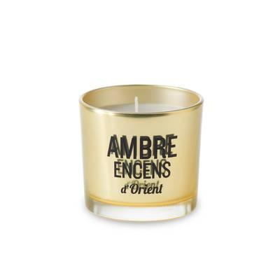 3065872763047 - Devineau - Bougie sérigraphiée Parfum Ambre encens d'Orient