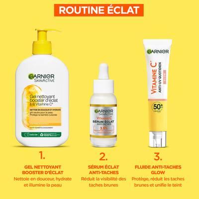 3600542573047 - Garnier SkinActive  - Crème Hydratante Visage Anti-UV Quotidien Glow SPF50+