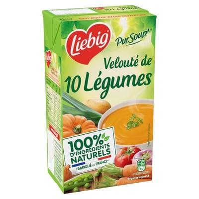 Liebig Soupe Velouté de 10 légumes, 1L