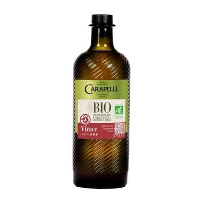 Carapelli Huile d'Olive Vierge Extra Vivace Bio Fruitée, 75cl