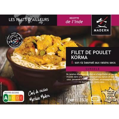 Madern - Poulet korma et son riz basmati