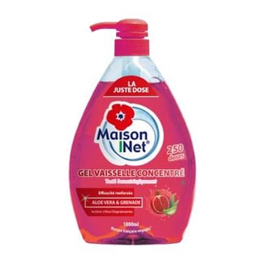 Maison Net Gel Vaisselle Aloé Grenade, 1L