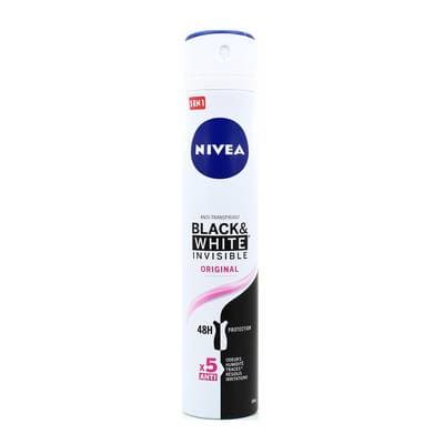 Nivea Déodorant spray 48h Invisible for black & white, 200ml