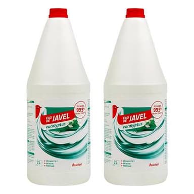 Auchan Eau de javel à l'eucalyptus, Lot de 2x2L