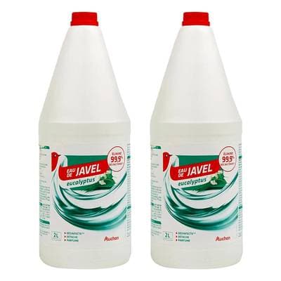 Auchan Eau de javel à l'eucalyptus, Lot de 2x2L