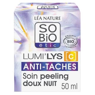 SO'BIO ETIC Soin Visage Nuit Peeling Anti -Tâches Expert, 50ml