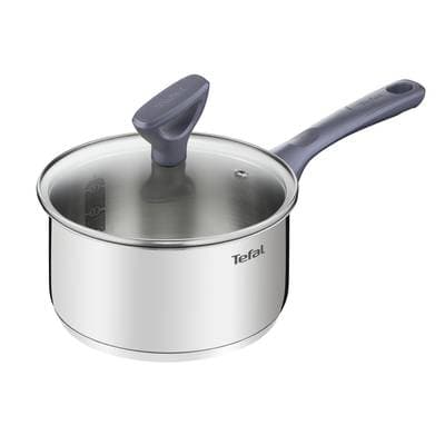 Tefal Casserole 18cm Acier Inoxydable Avec Couvercle, 1 pièce