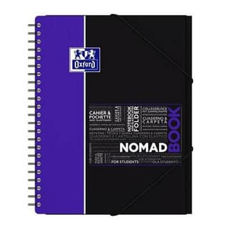 Oxford Cahier trieur Nomadbook à spirales à grands carreaux  24 x 32 cm, 160  pages