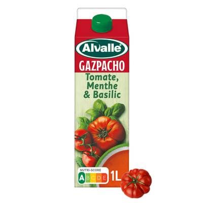 Alvalle Soupe Froide Tomate,  Menthe & Basilic, 1l
