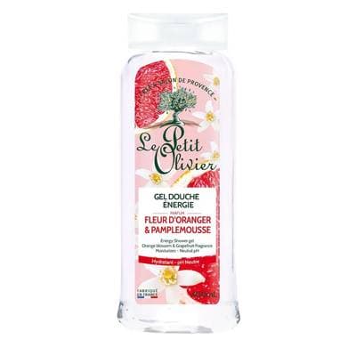 Le petit Olivier Gel Douche Energie Hydratant Ph Neutre Fleur d'Oranger & Pamplemousse, 400ml